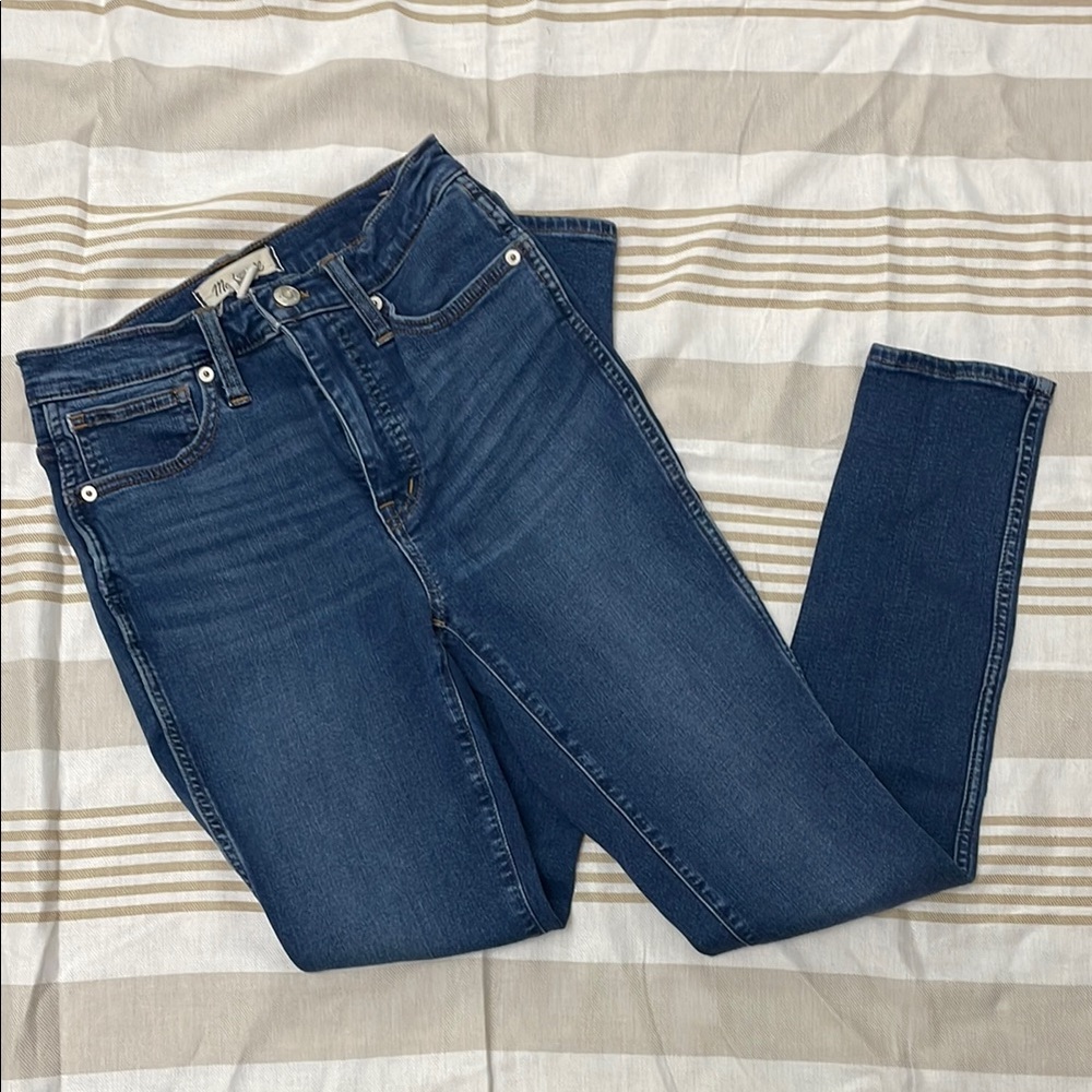 Madewell Blue Skinny Jeans with Stretch